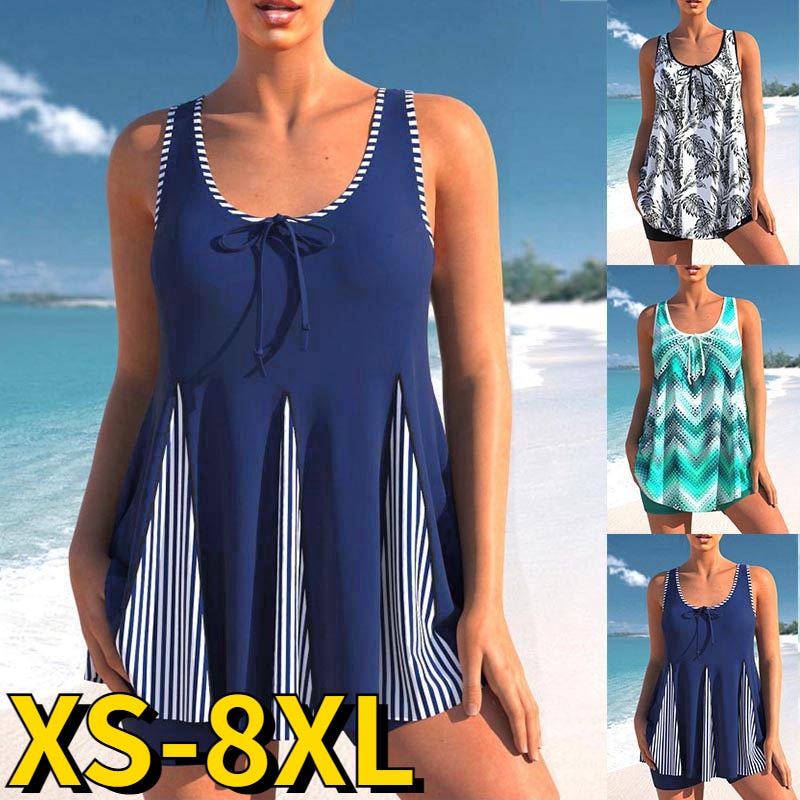Tankini imprimé 2PCS avec shorty