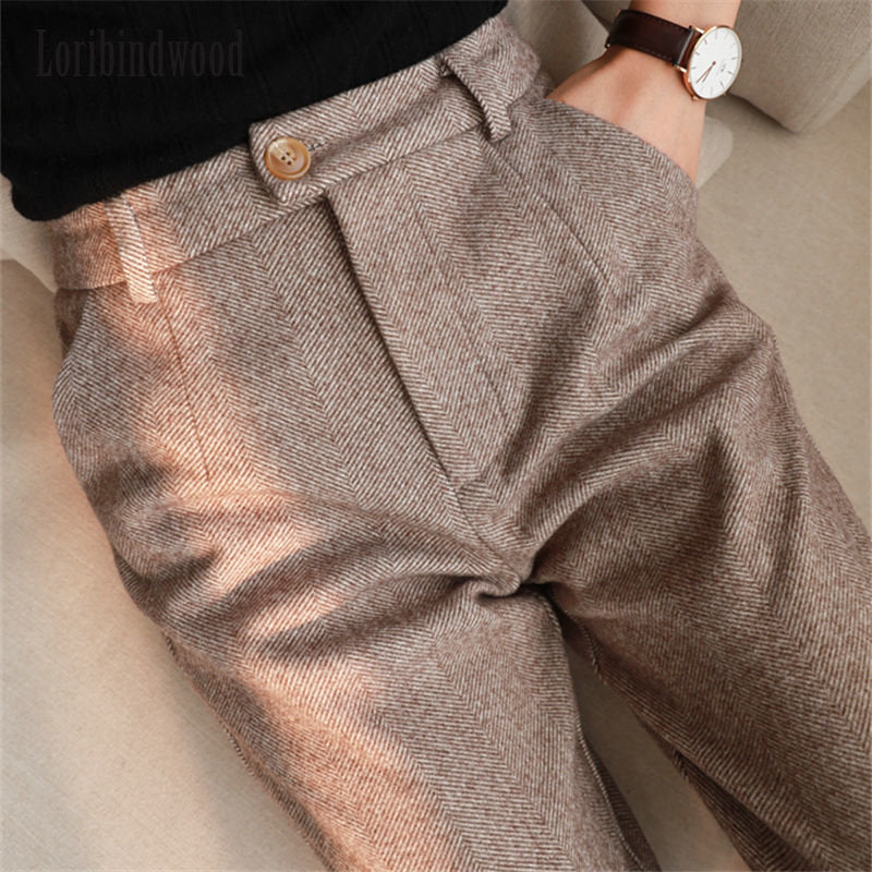 Pantalon d'Hiver Chic en Laine