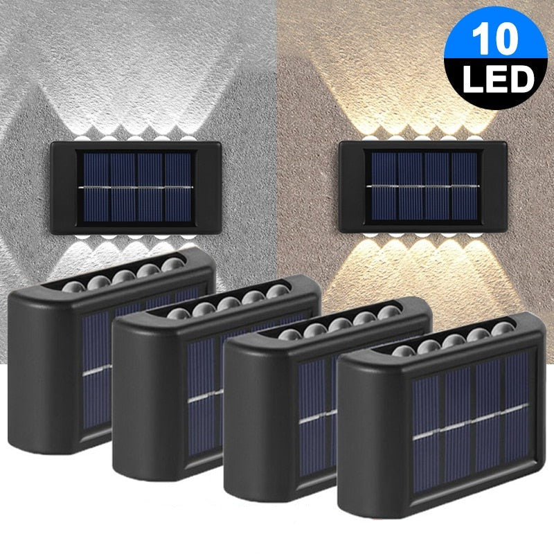 Lot de 4 Appliques Solaires Murales