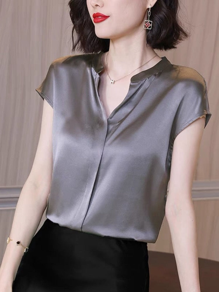 Blouse en Satin