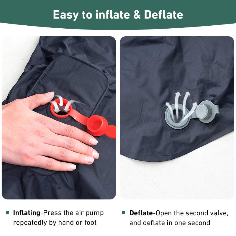 Matelas Gonflable de Camping Pompe Intégrée