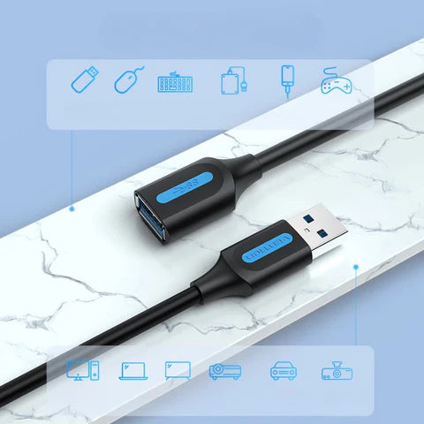 Câble 5mètres - Rallonge USB