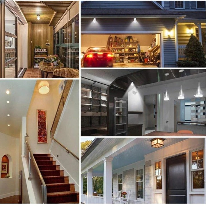 Lot de 2 ampoules avec détecteur de mouvement