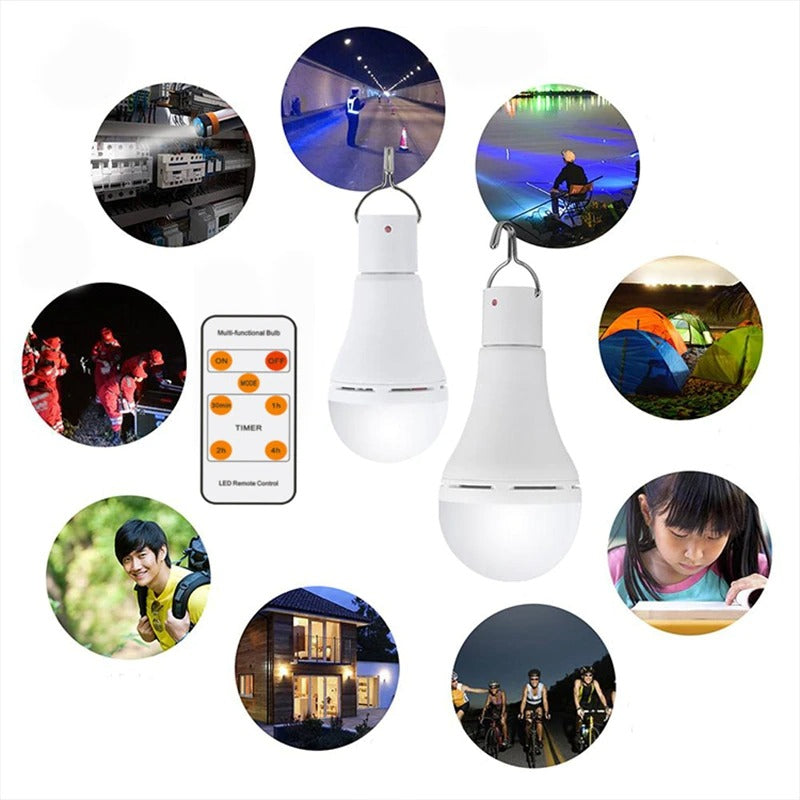 Ampoule LED Solaire avec Télécommande