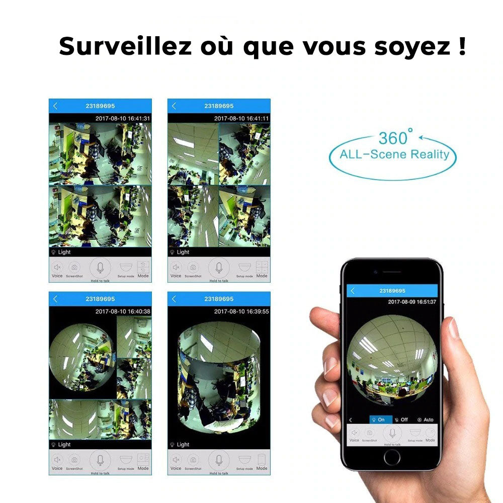 Ampoule caméra discrète + carte 16G OFFERTE