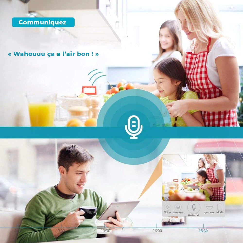 Ampoule caméra discrète + carte 16G OFFERTE