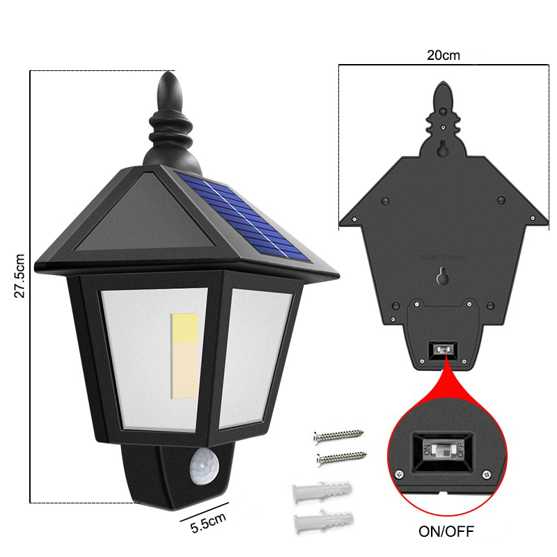 Applique lanterne solaire