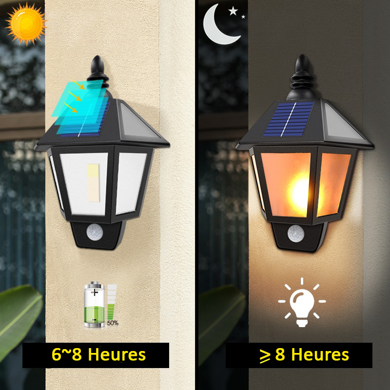 Applique lanterne solaire