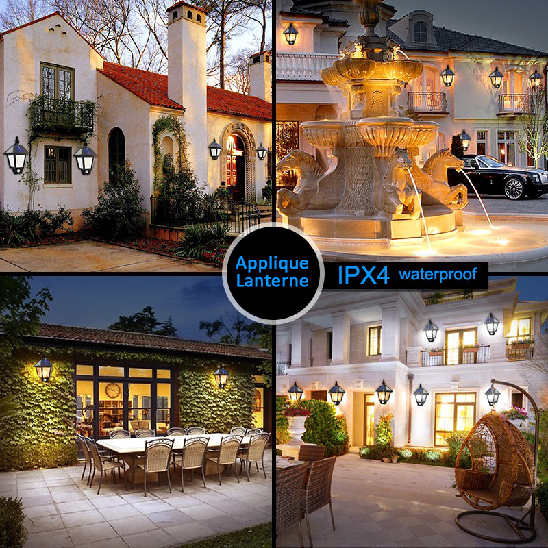 Applique lanterne solaire