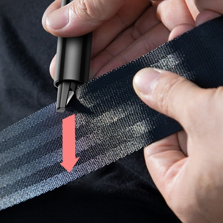 2 en 1 Brise Vitre + Coupe ceinture