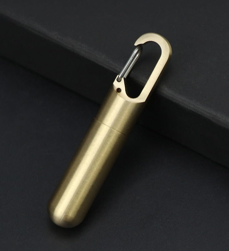 2x Mini Porte Clé Boîte à Pilules Waterproof