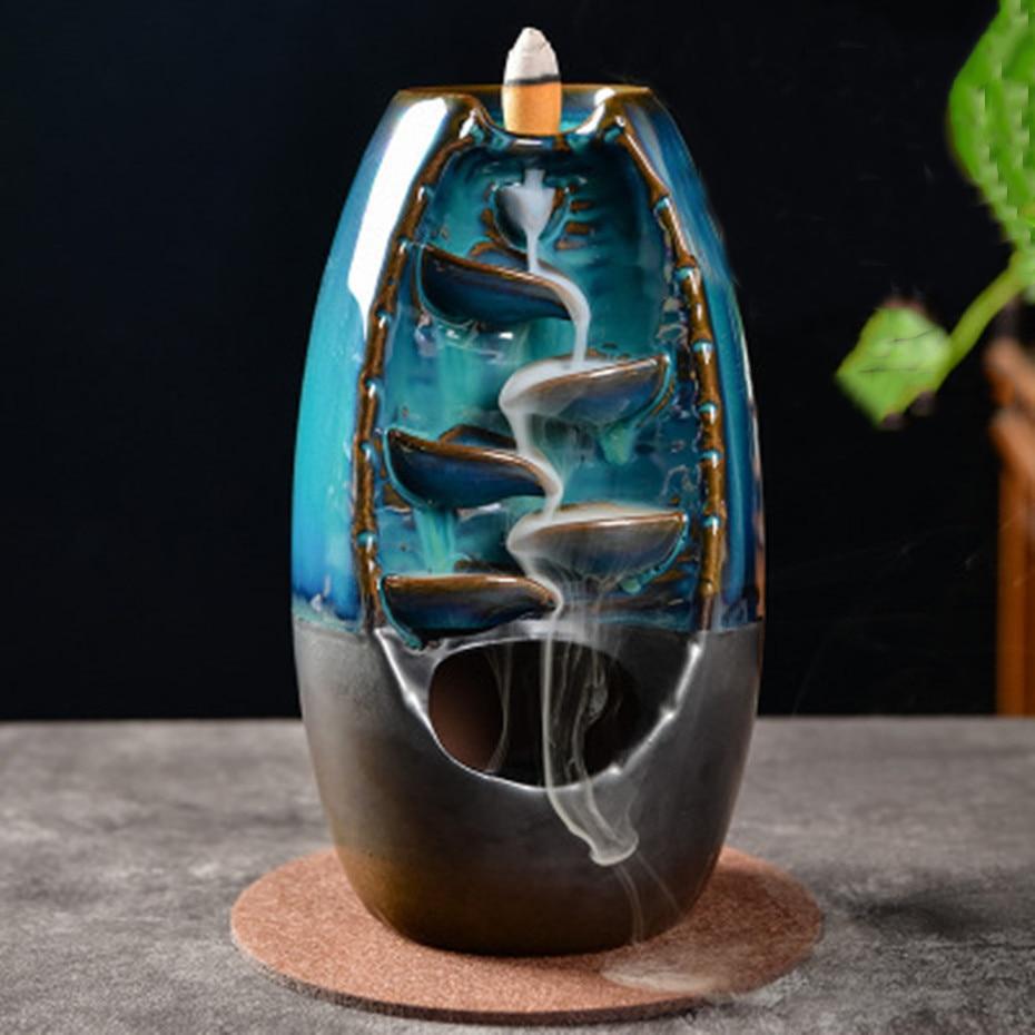 TOP VENTES - Bruleur d'encens en céramique + 50 cônes d'encens