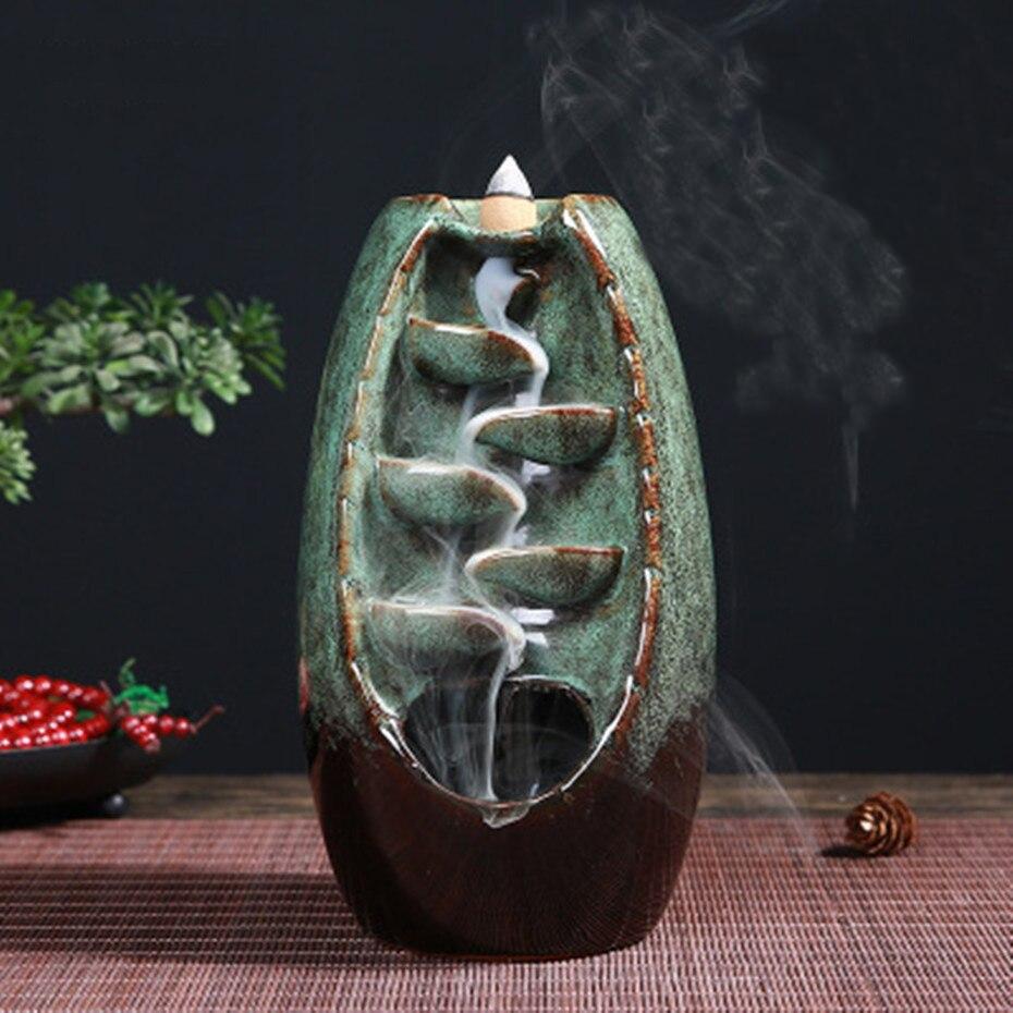 TOP VENTES - Bruleur d'encens en céramique + 50 cônes d'encens