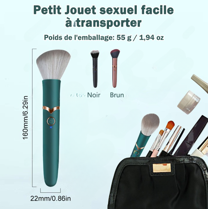 Vibromasseur pinceau de maquillage