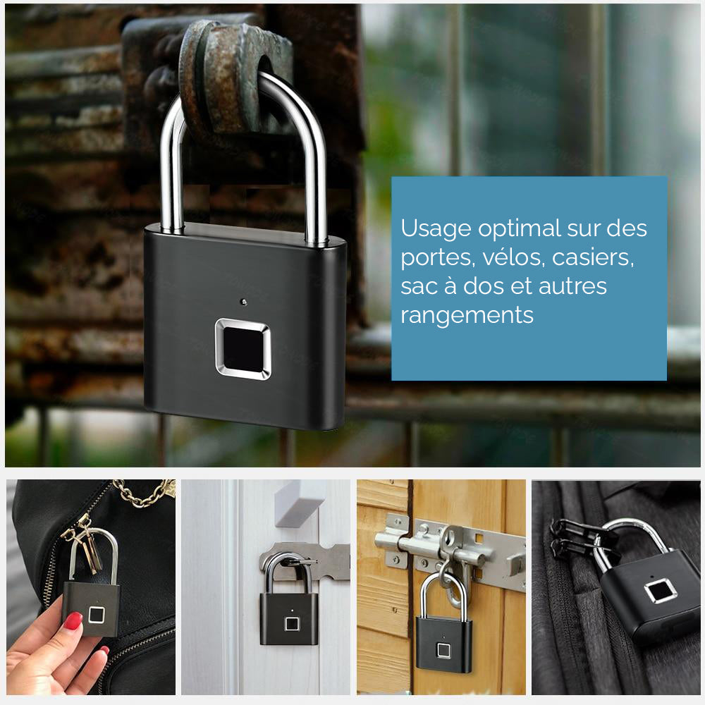 Cadenas à empreinte digitale