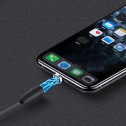 Câble USB magnétique rétractable 3 en 1