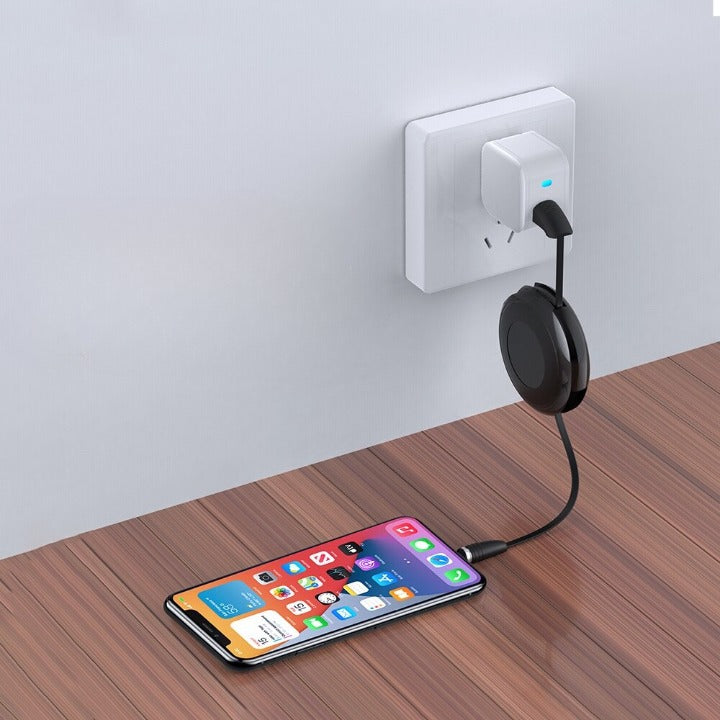 Câble USB magnétique rétractable 3 en 1