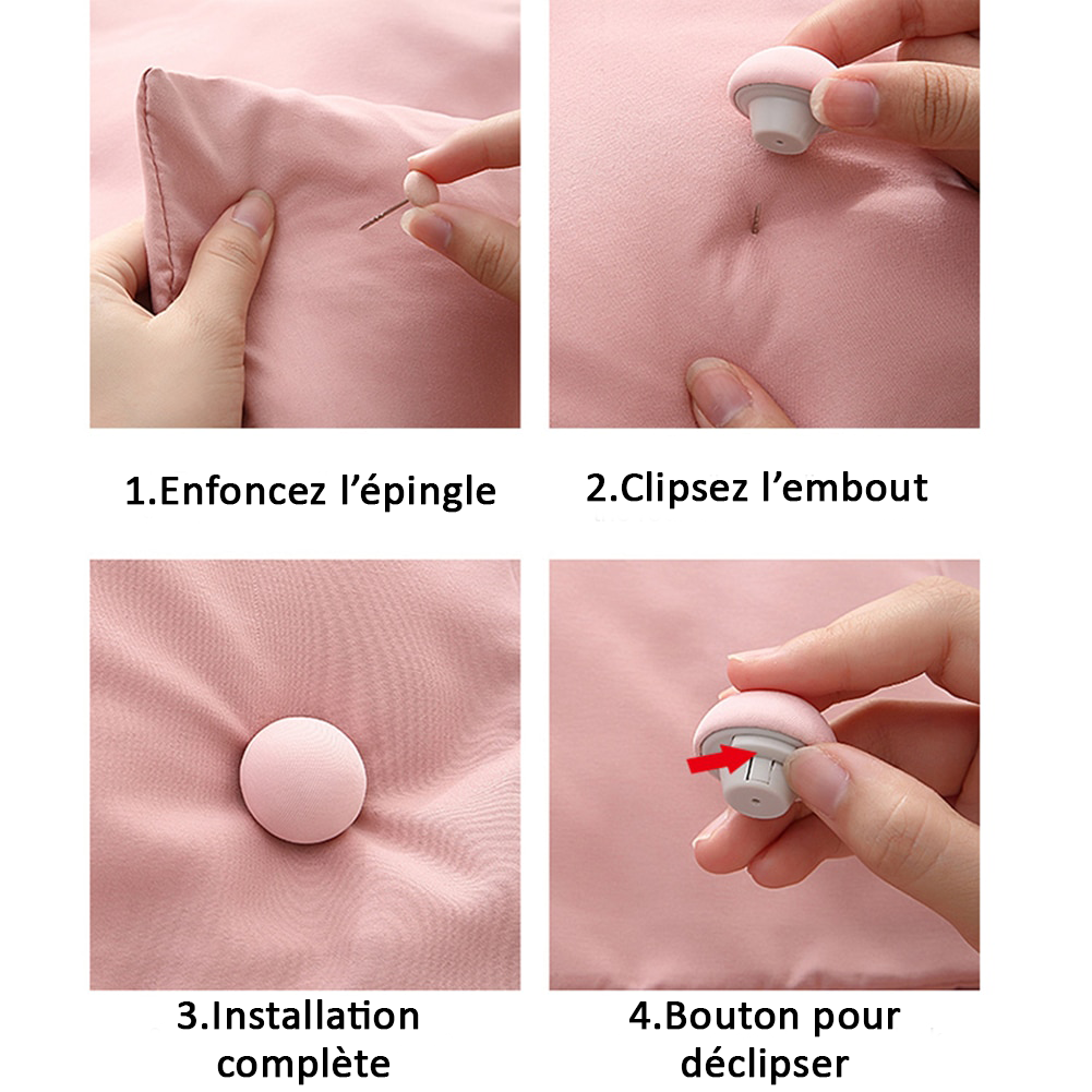 Lot de 8 Accroches Couette