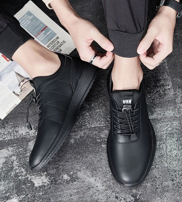 Chaussures d'hiver légères en cuir - Facile à enfiler