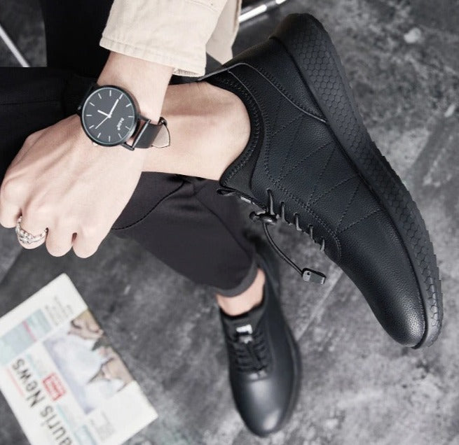 Chaussures d'hiver légères en cuir - Facile à enfiler