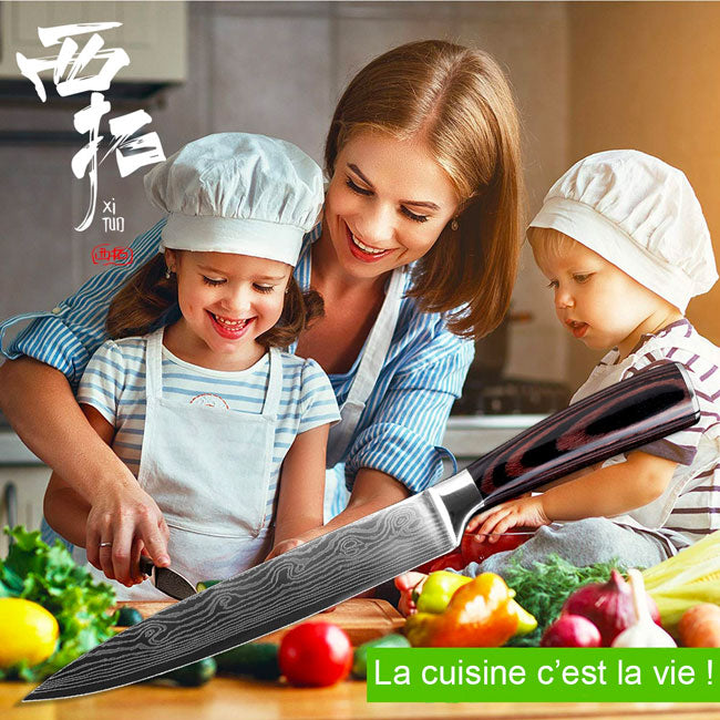 Lot de Couteaux Japonais Ultra Tranchants