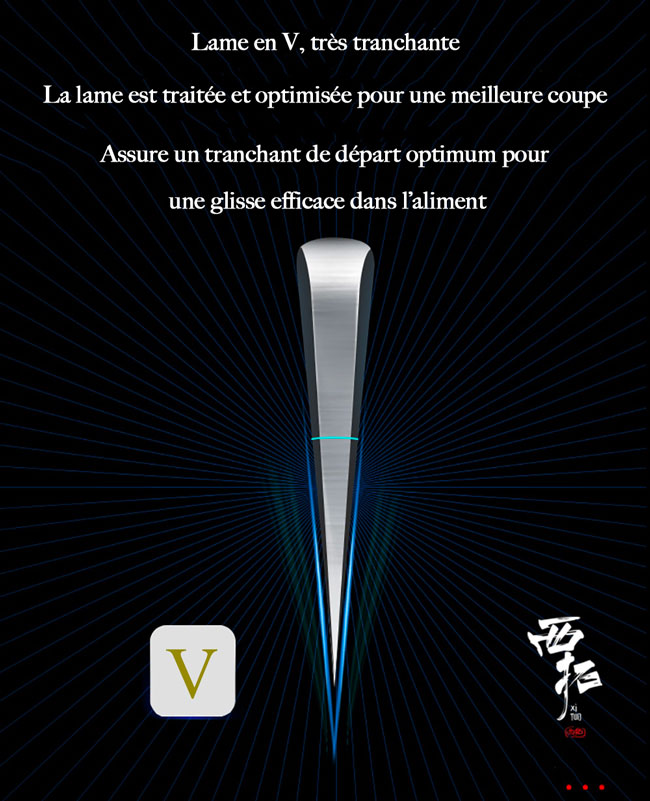 Lot de Couteaux Japonais Ultra Tranchants