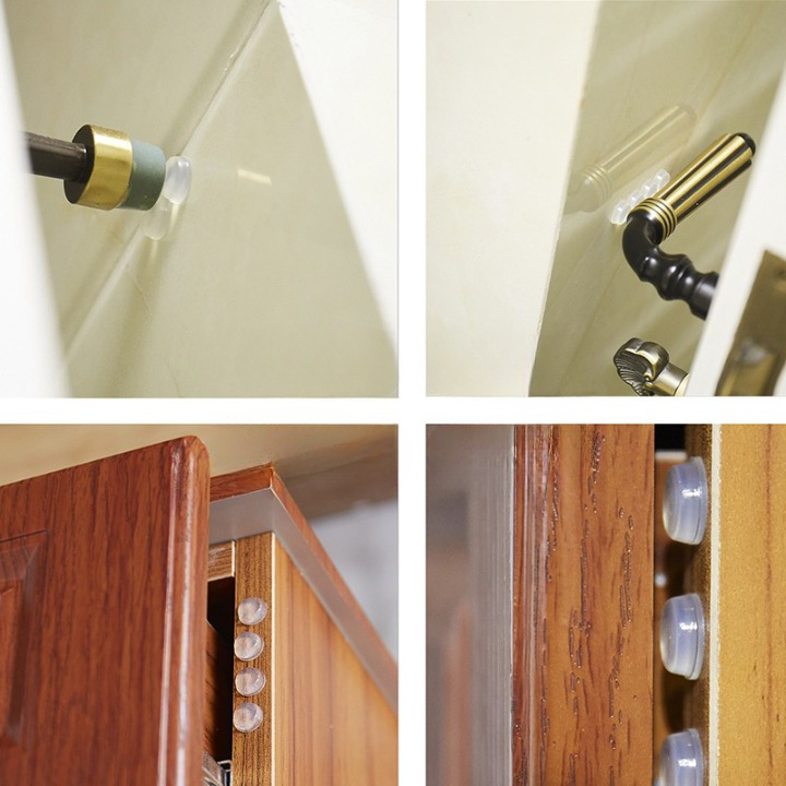 Butées de Porte Auto-Adhésif en Silicone