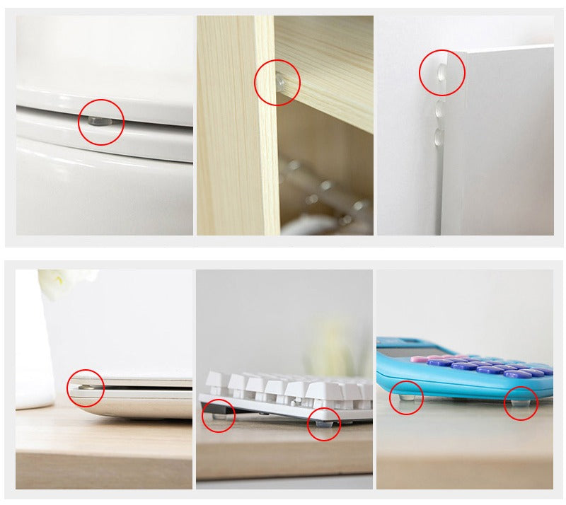 Butées de Porte Auto-Adhésif en Silicone