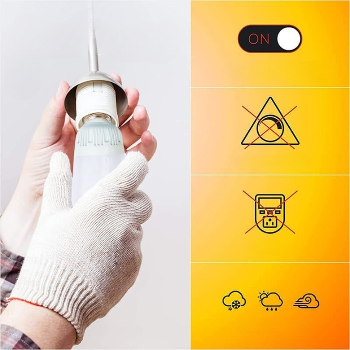 Ampoule Détecteur de Mouvement et Audio
