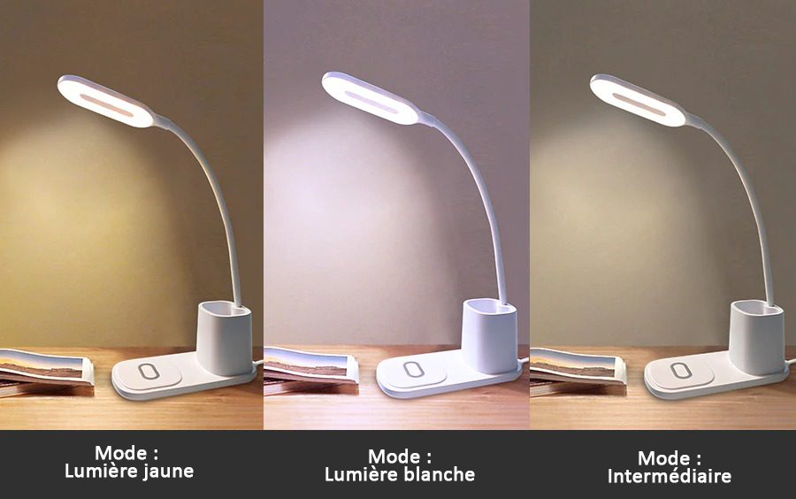 Lampe avec chargeur sans fil