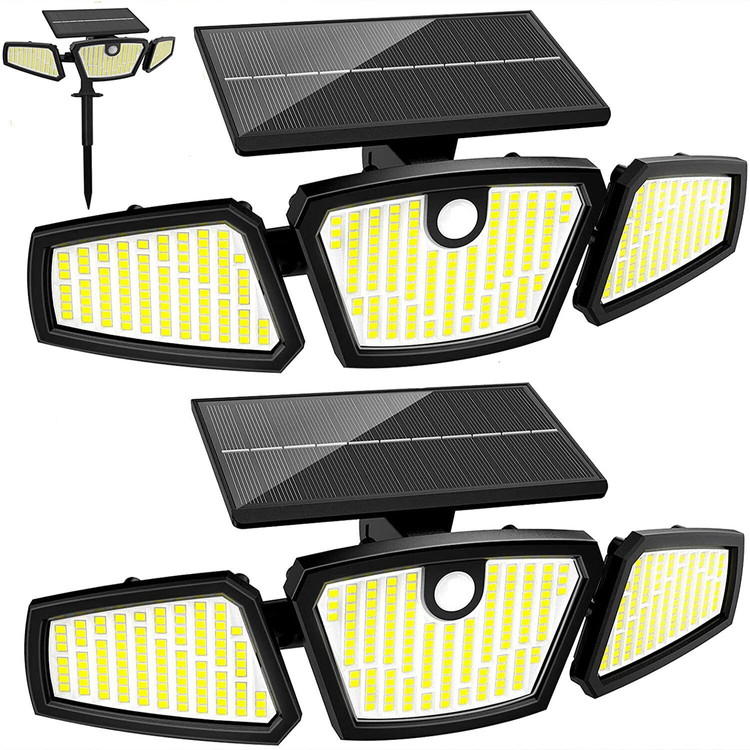 Lampe solaire de jardin 3 modes - Rotation 360°