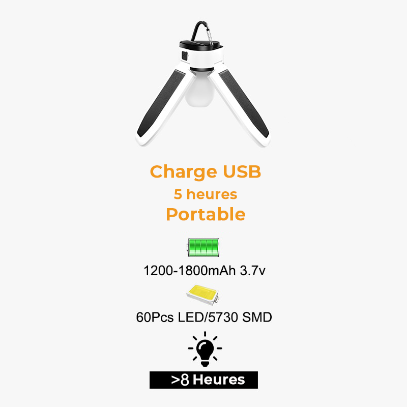 Lampe solaire portable et sans fil