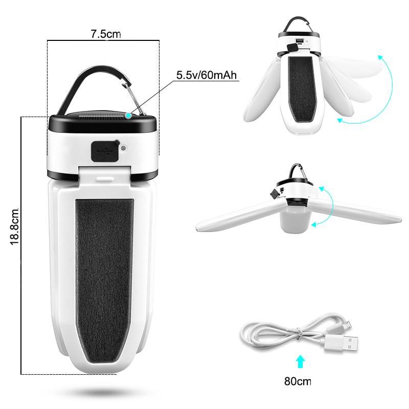 Lampe solaire portable et sans fil