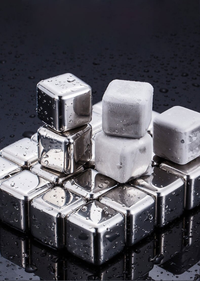 Glaçons en acier inoxydable