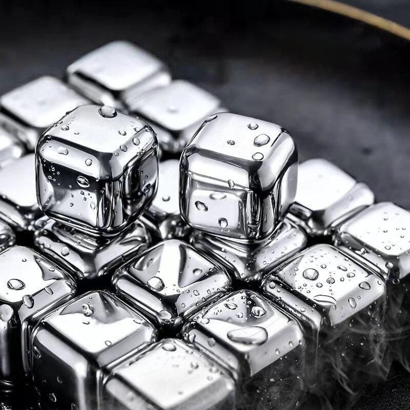 Glaçons en acier inoxydable