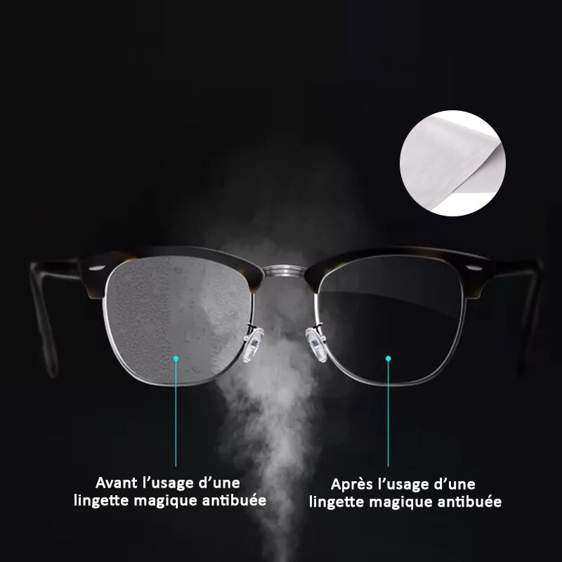 Lot de 10 Lingettes Magiques Antibuée Réutilisables