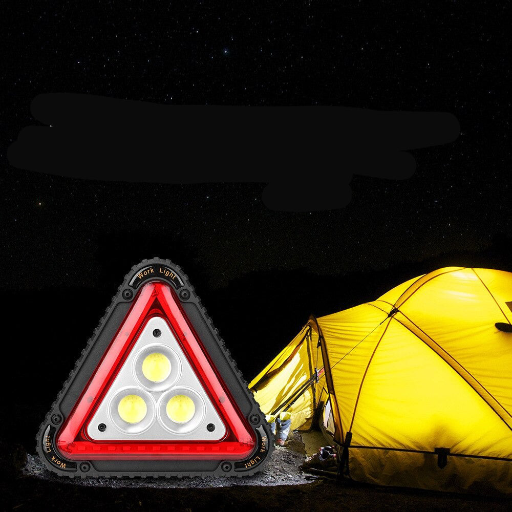NOUVEAU I Triangle de signalisation LED longue portée sur batterie
