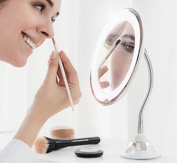 Miroir Grossissant à LED avec Bras Flexible