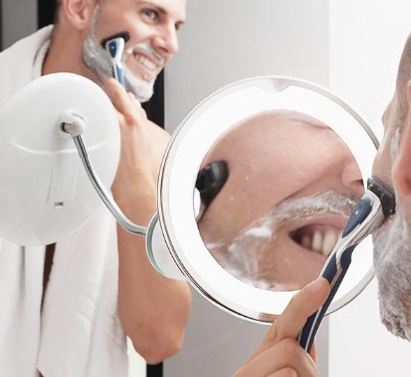 Miroir Grossissant à LED avec Bras Flexible
