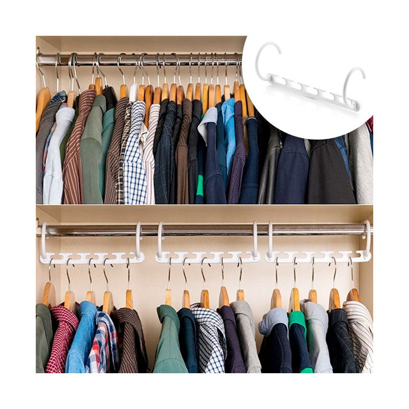 Organisateur de Cintre Gain de Place (Lot de 8)