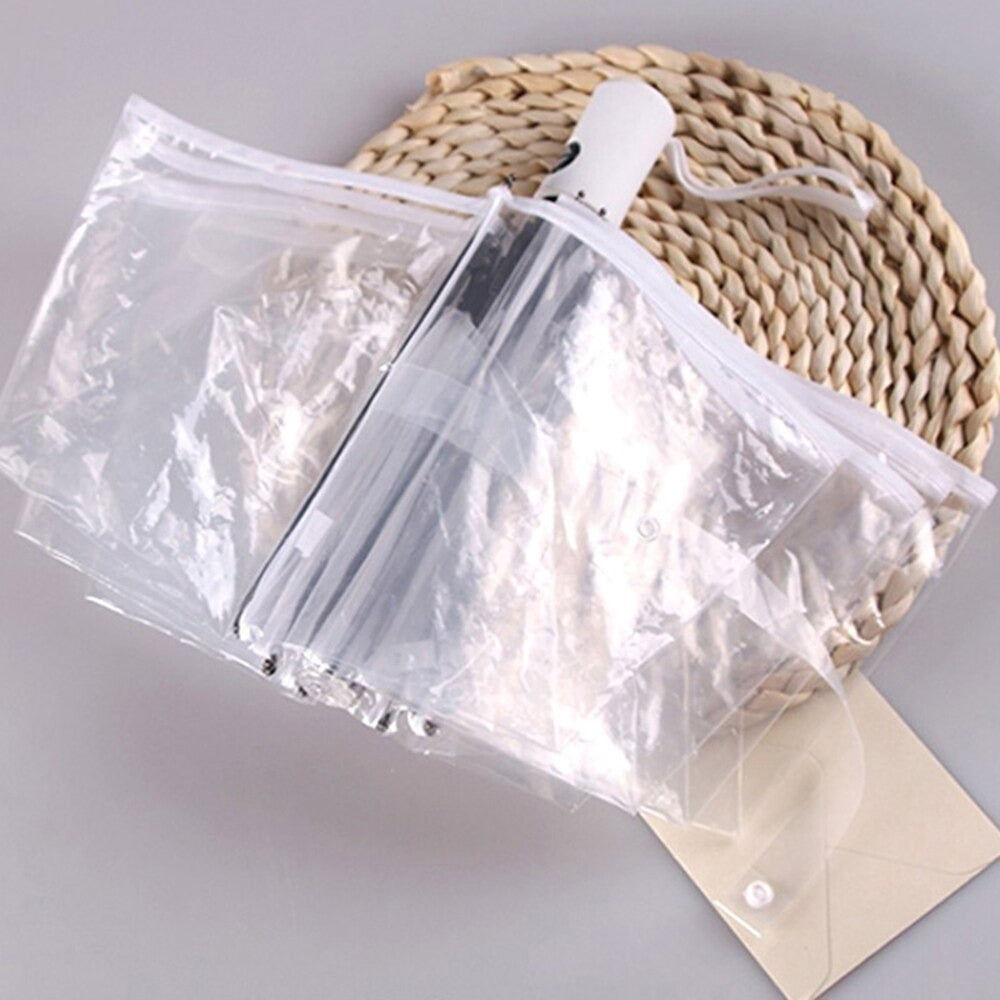 Parapluie de poche transparent