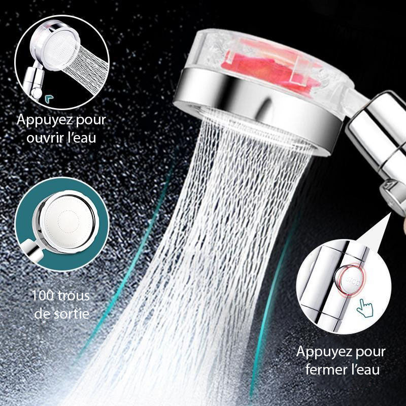 Pommeau de douche à économie d'eau haute pression