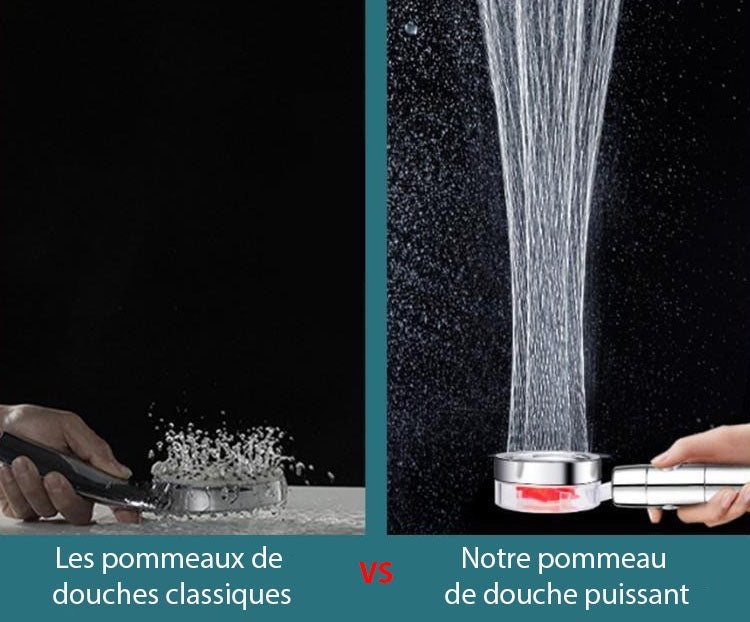 Pommeau de douche à économie d'eau haute pression