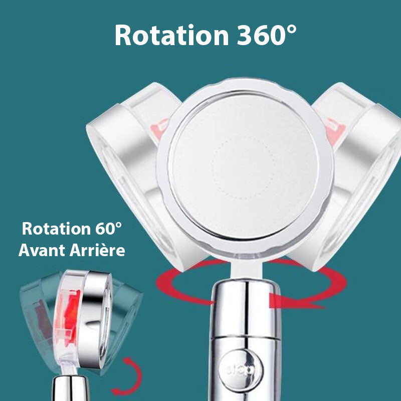 Pommeau de douche à économie d'eau haute pression