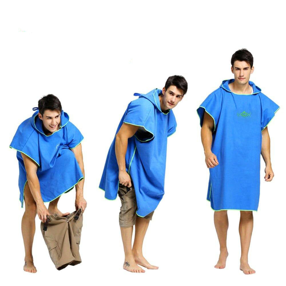 Poncho de bain en microfibre