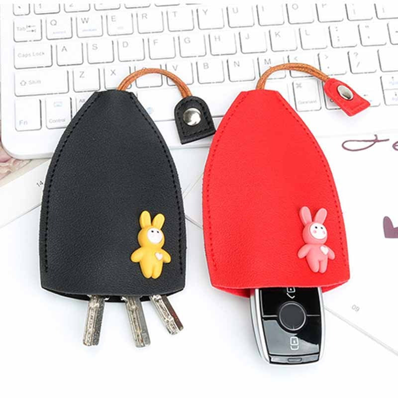 Lot de 3 Etuis de Porte Clés en Cuir PU