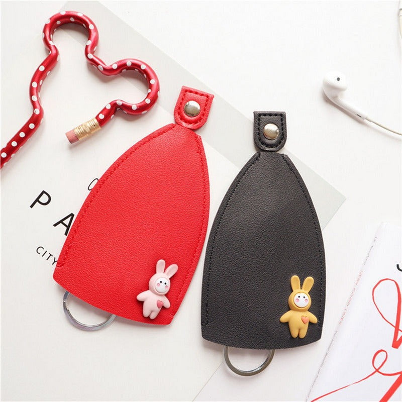 Lot de 3 Etuis de Porte Clés en Cuir PU