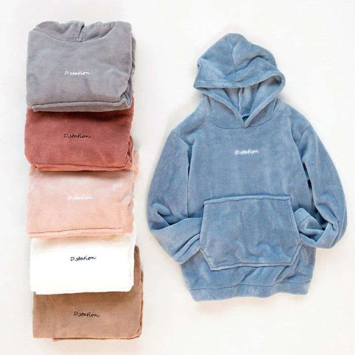 Pyjama en flanelle à capuche