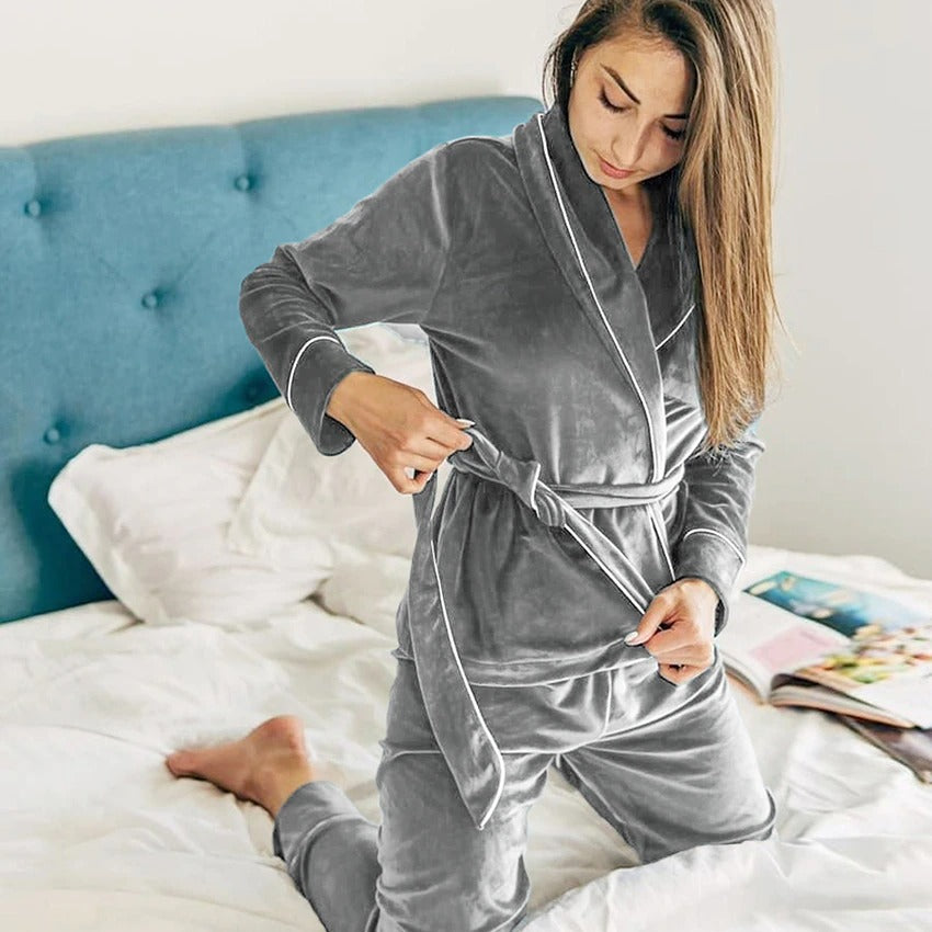 Pyjama Velours Kimono
