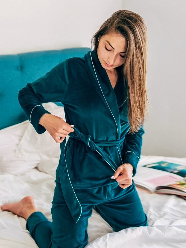 Pyjama Velours Kimono